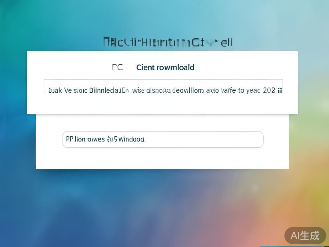 选择适配的电脑版下载选项
在网站首页找到“客户端